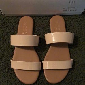 Patent Double Strap Sandal